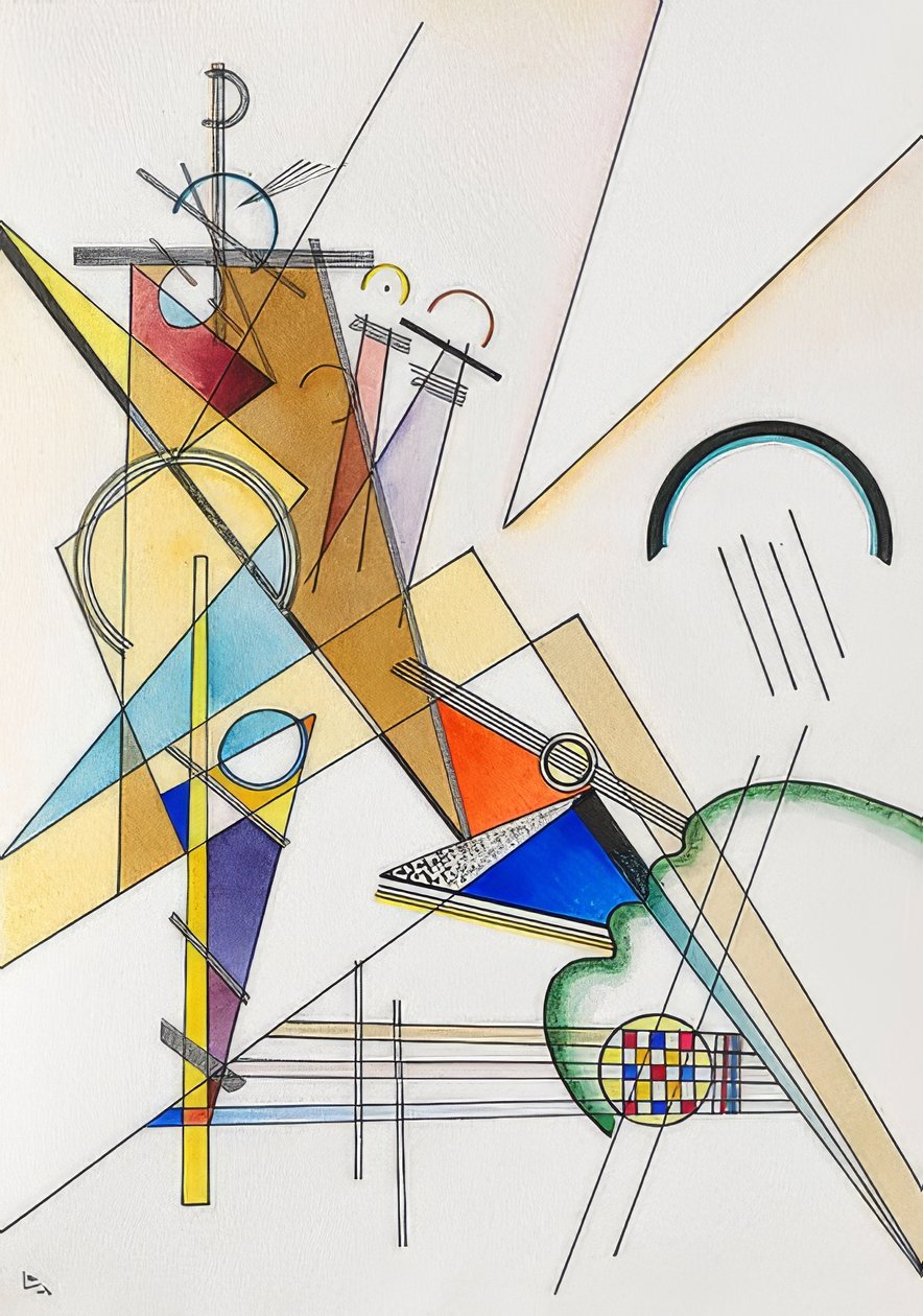 Papierowa chusteczka. 1923 autorstwa Wassily Kandinsky