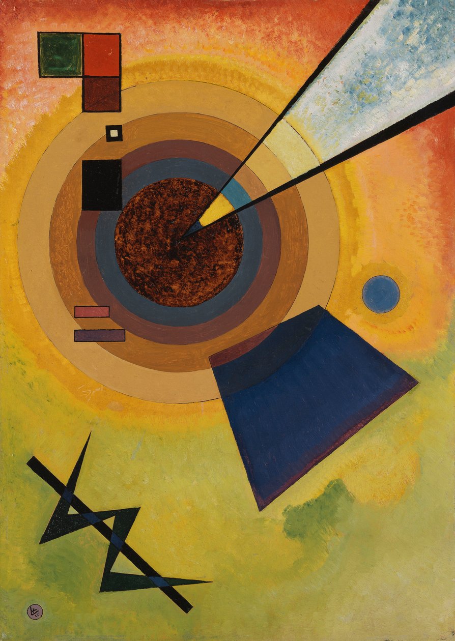 zielony i czerwony autorstwa Wassily Kandinsky