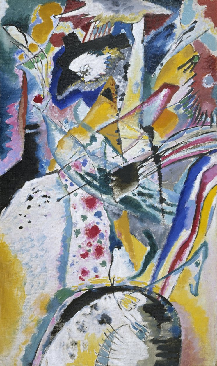 Duże studium na mural dla Edwina R. Campbella (lato) autorstwa Wassily Kandinsky