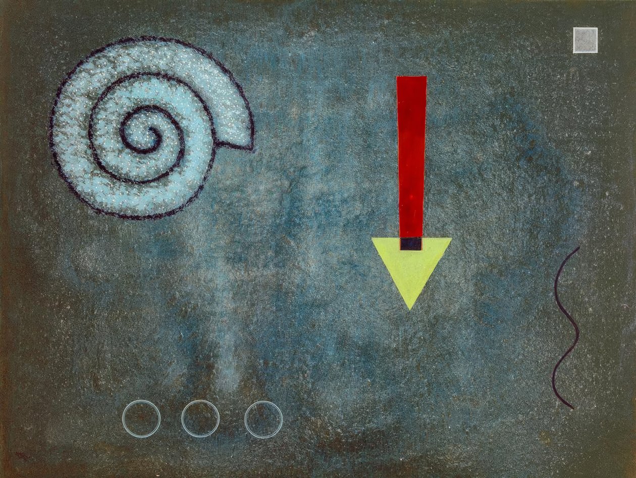 Zielona wskazówka autorstwa Wassily Kandinsky