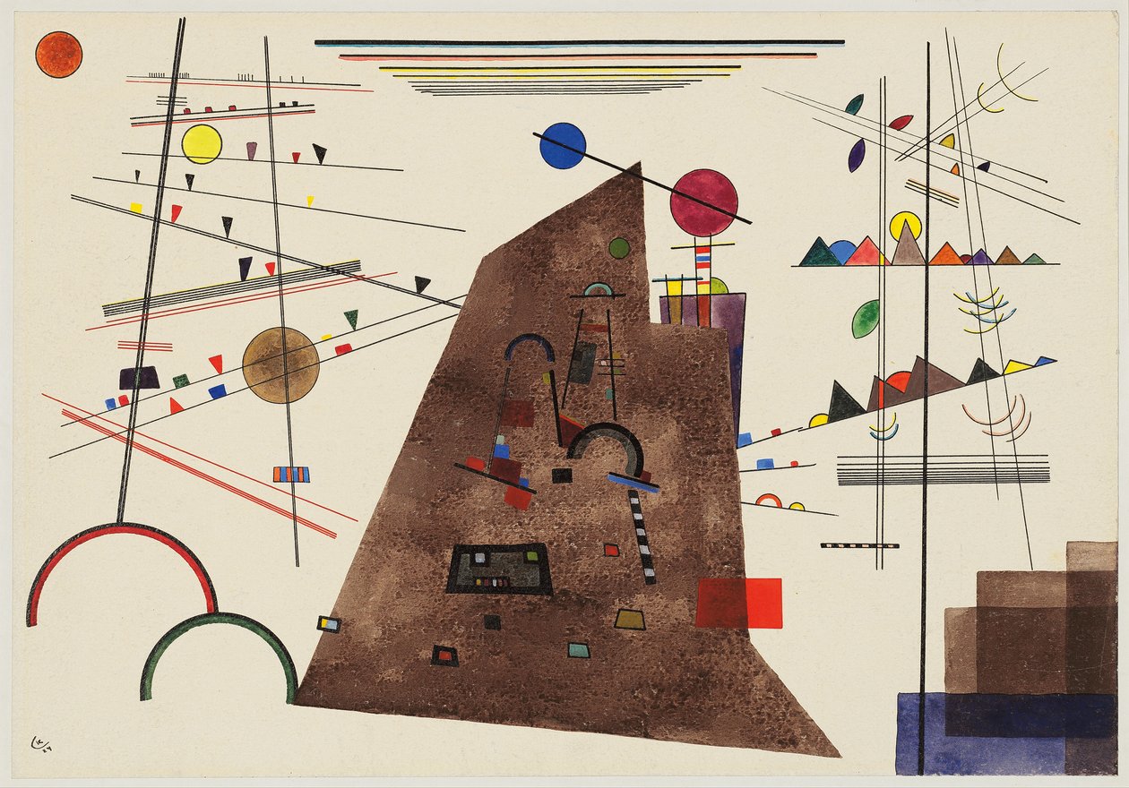 Ciężkie między lekkimi; Ciężkie między światłem autorstwa Wassily Kandinsky