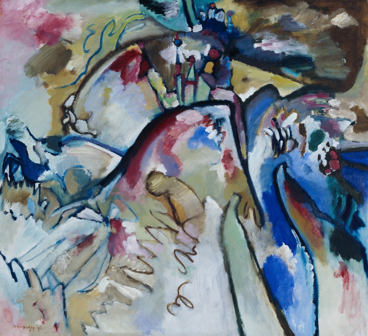 Improwizacja 21 a autorstwa Wassily Kandinsky