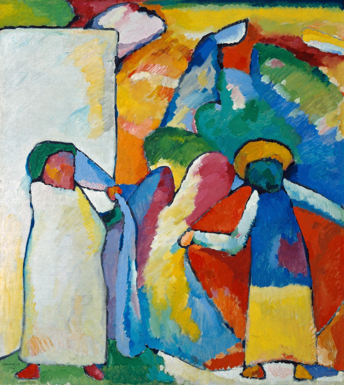 Improwizacja 6 („Afrykańskie”) autorstwa Wassily Kandinsky