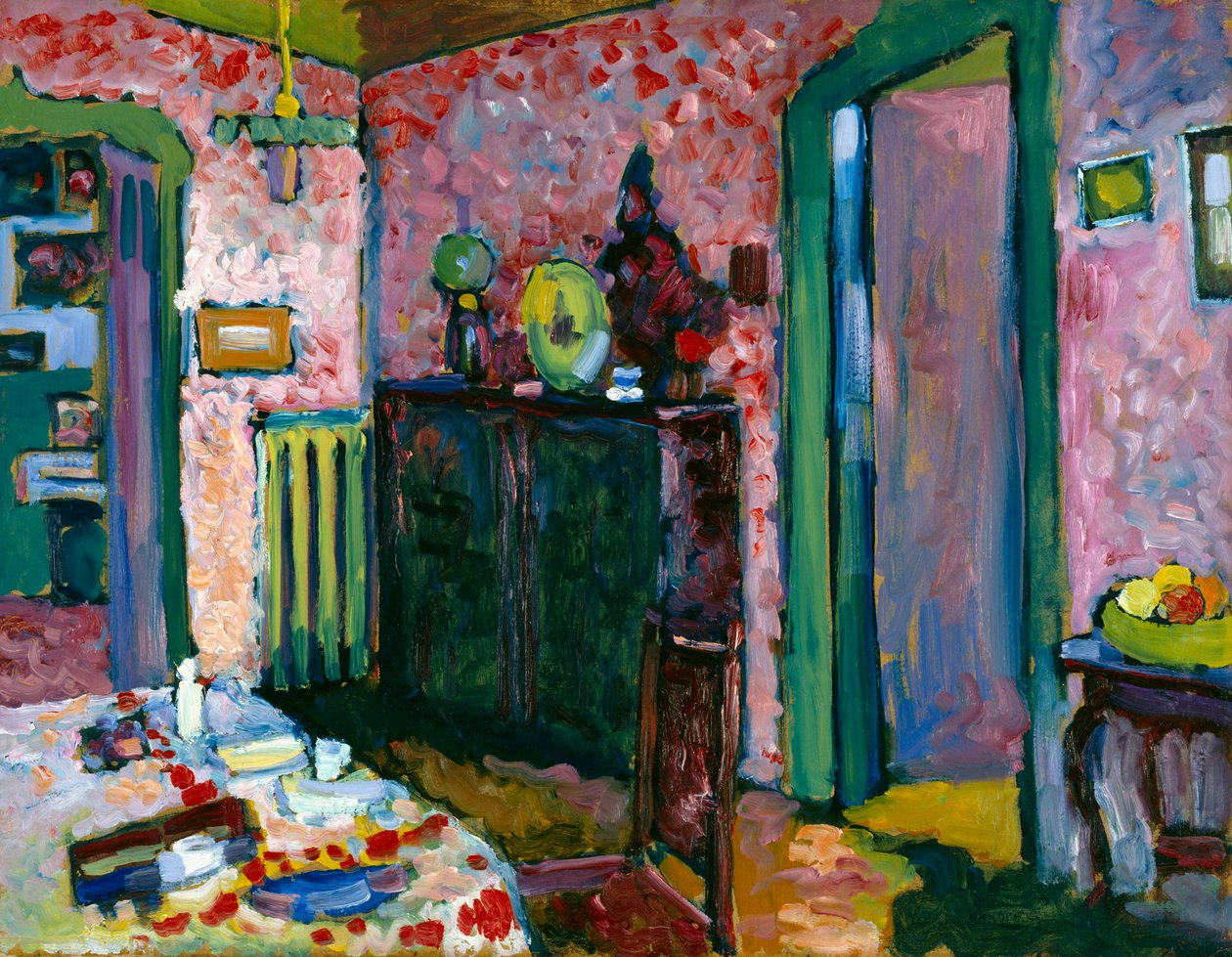 Wnętrze (Moja jadalnia) autorstwa Wassily Kandinsky