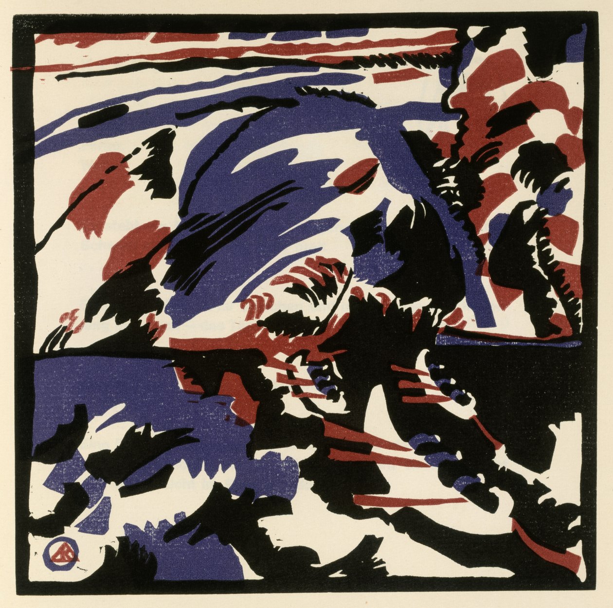 Kahnfahrt (Blatt 28 aus: "Klänge") autorstwa Wassily Kandinsky