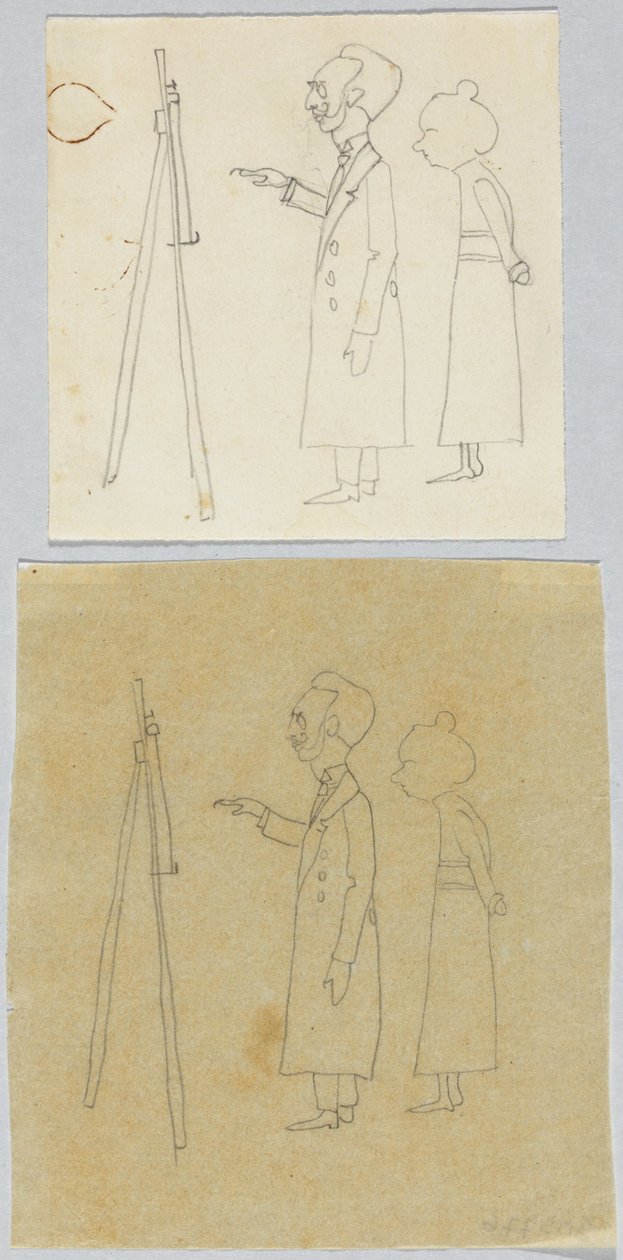 Kandinsky i Münter przed sztalugą autorstwa Wassily Kandinsky