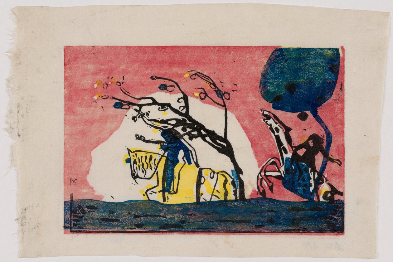 Klänge S.1 (Reiter und Reiterin) autorstwa Wassily Kandinsky