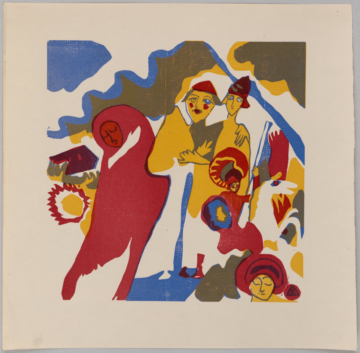 Klänge S. 85 (Bauer und Student) autorstwa Wassily Kandinsky