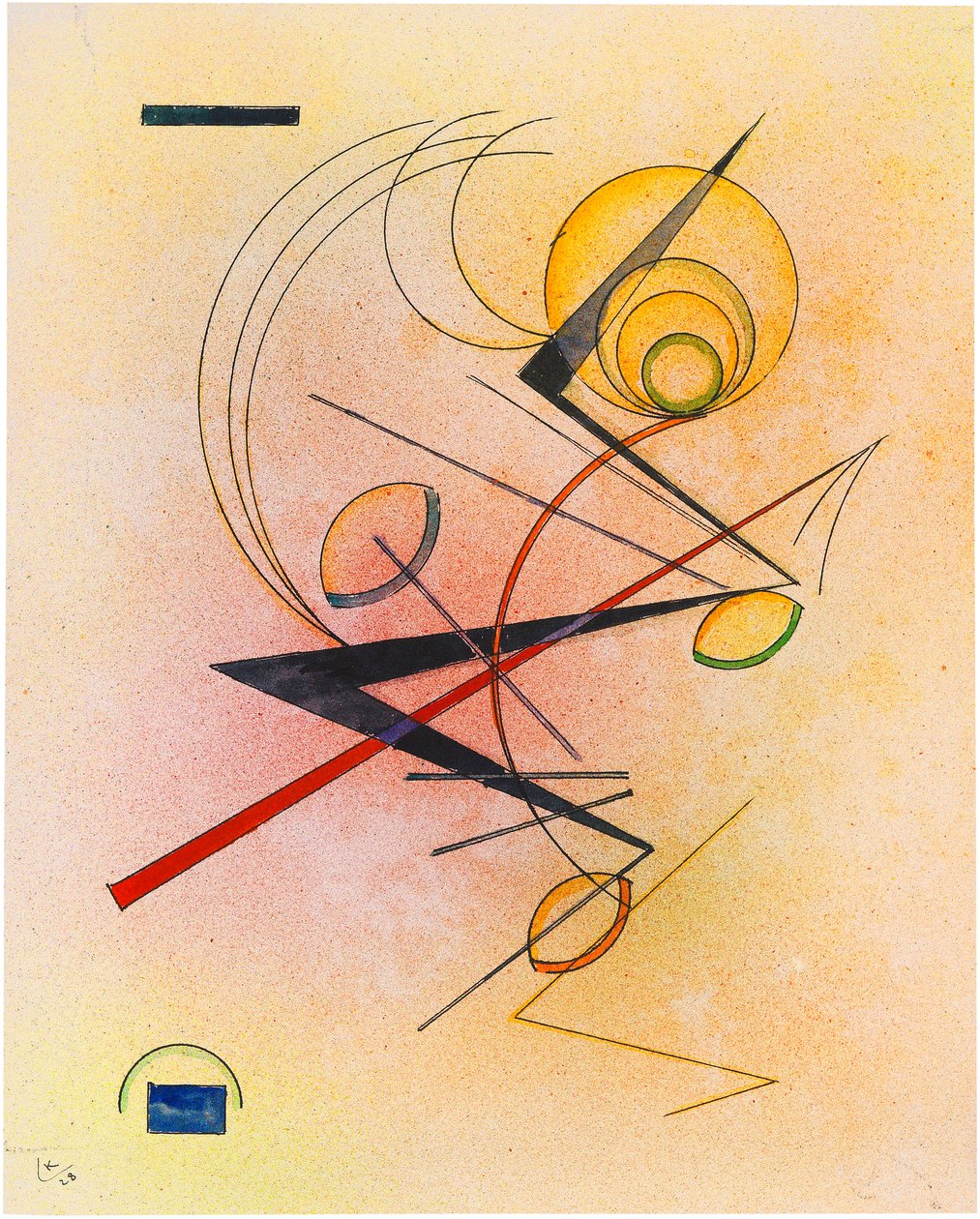 Ciepło, 1928. autorstwa Wassily Kandinsky
