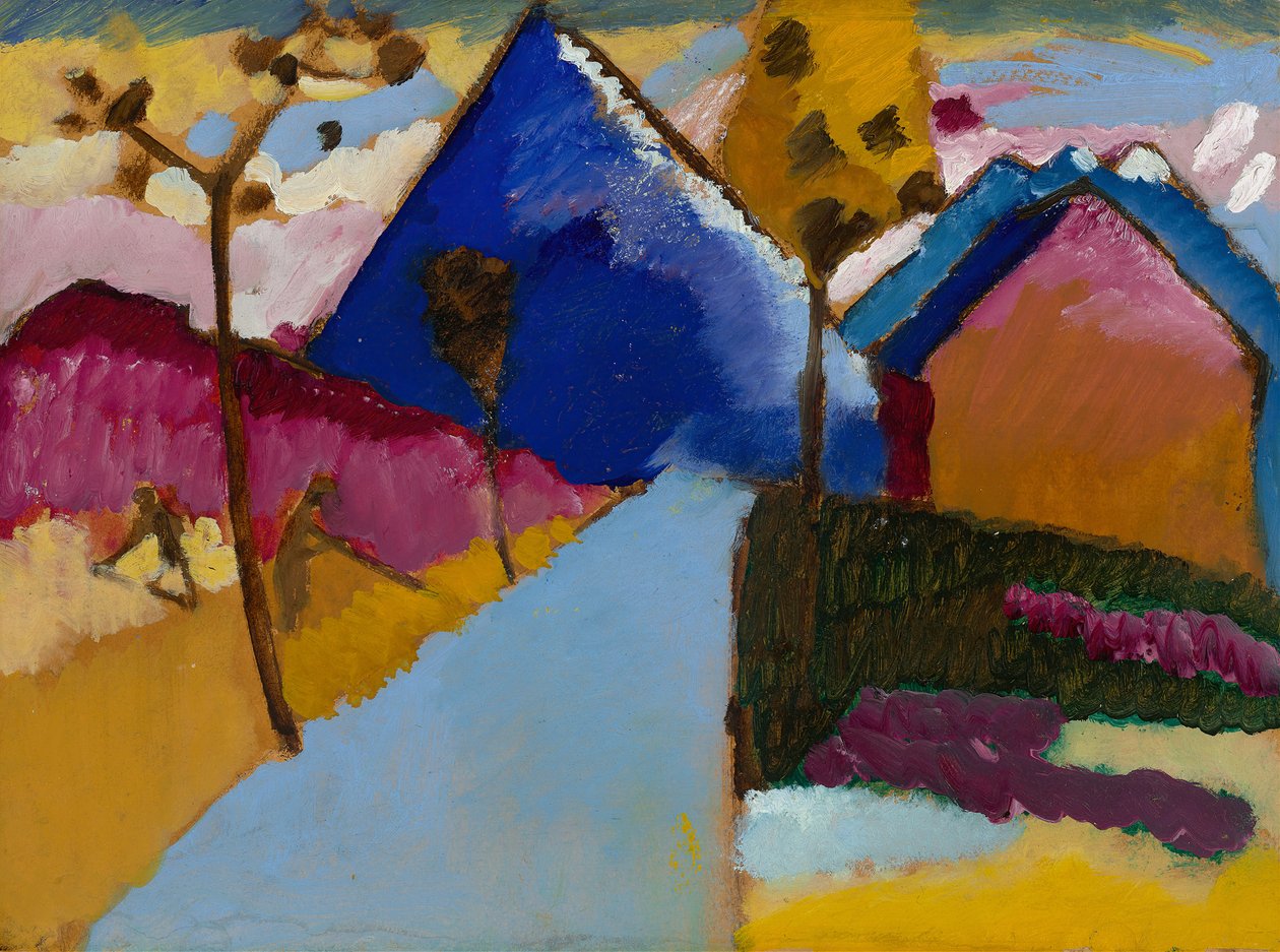 Kochel, ulica Prosta, 1909. autorstwa Wassily Kandinsky