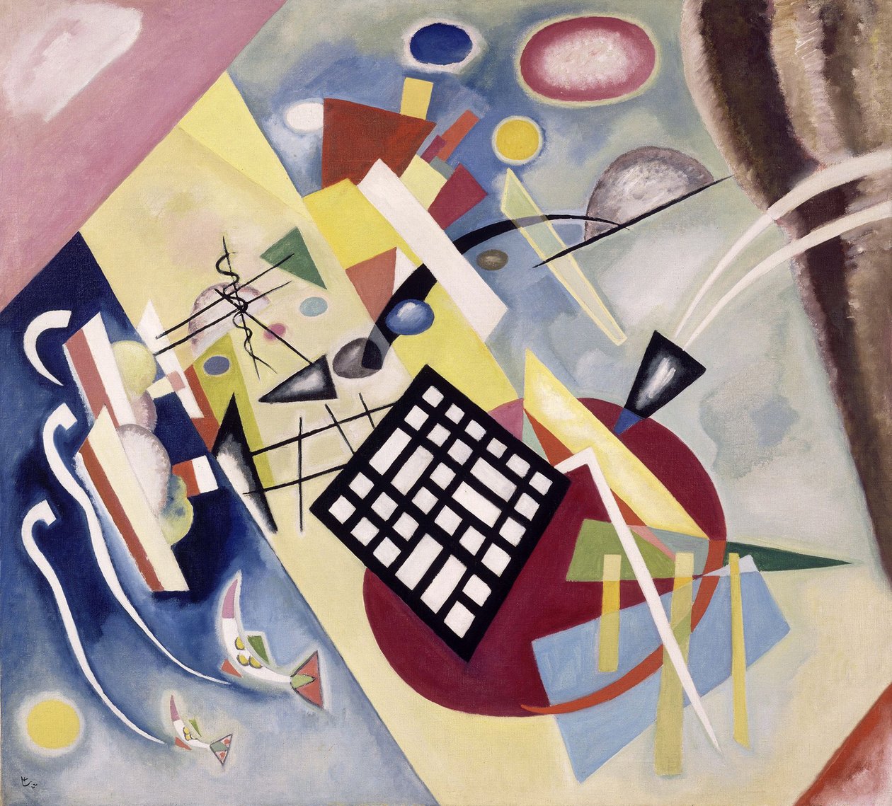 "Czarna siatka"" Obraz Wasilija Kandinsky