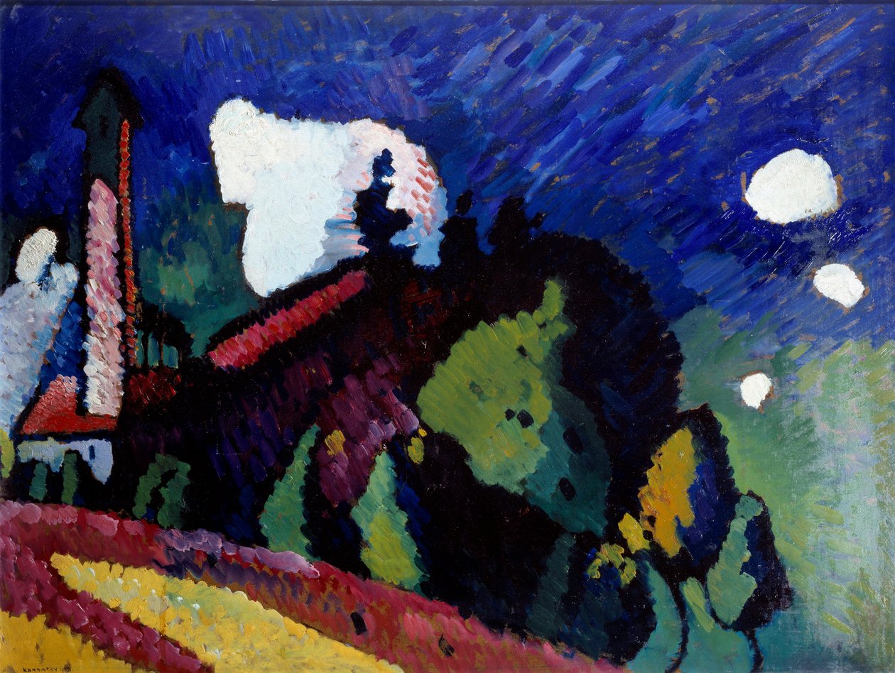 Krajobraz na Wieży autorstwa Wassily Kandinsky