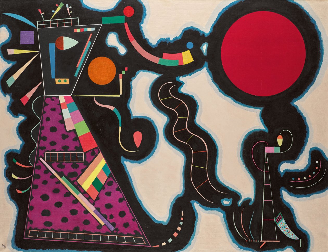 Czerwone Koło, 1939. autorstwa Wassily Kandinsky