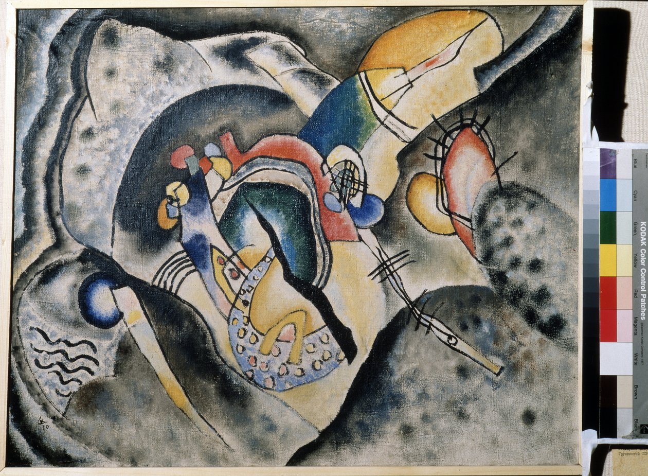 „Cecha świeckiego noir” „Dzień malarza Wasilij Kandinsky autorstwa Wassily Kandinsky