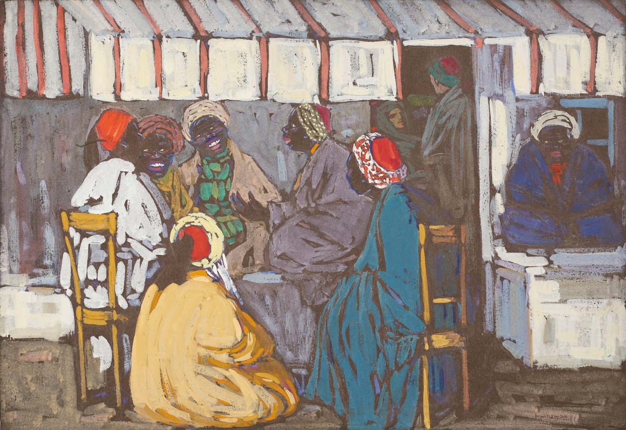 Kawiarnia Mohren, 1905. autorstwa Wassily Kandinsky