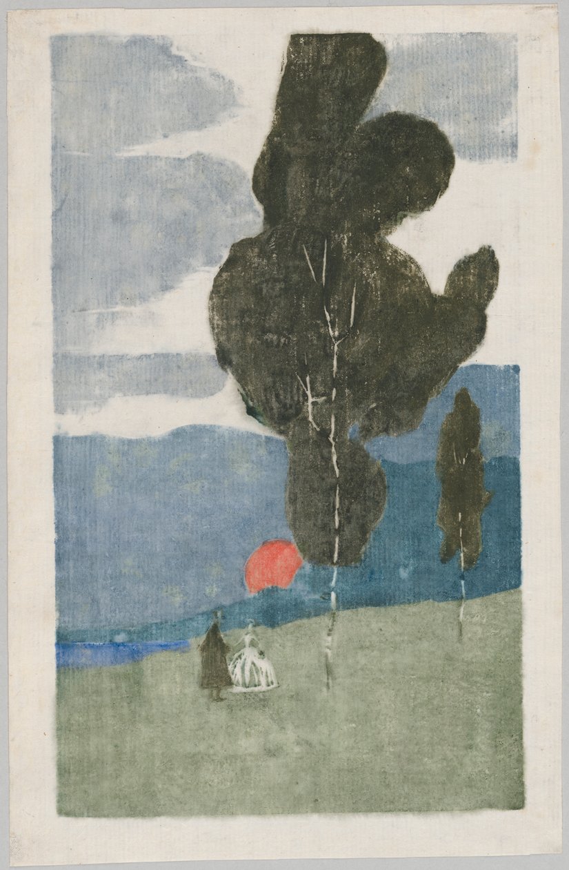 Wschód księżyca (por. GMS 264) autorstwa Wassily Kandinsky