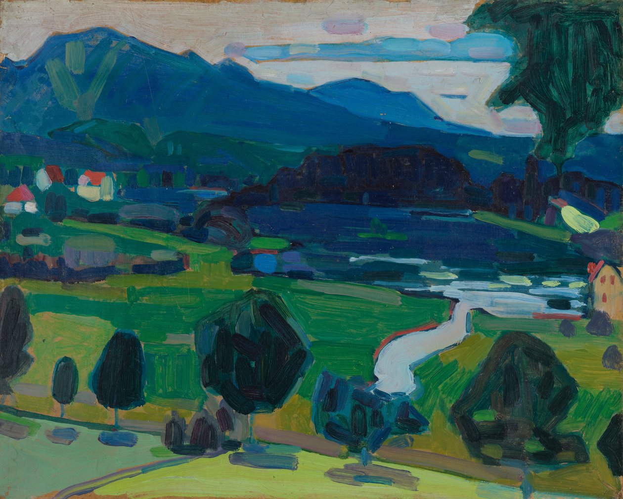 Murnau - Widok na jezioro Staffelsee autorstwa Wassily Kandinsky