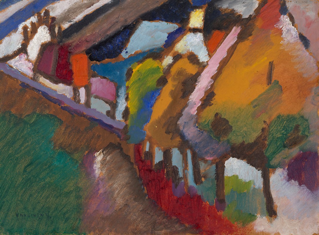 Murnau – pałac i kościół autorstwa Wassily Kandinsky