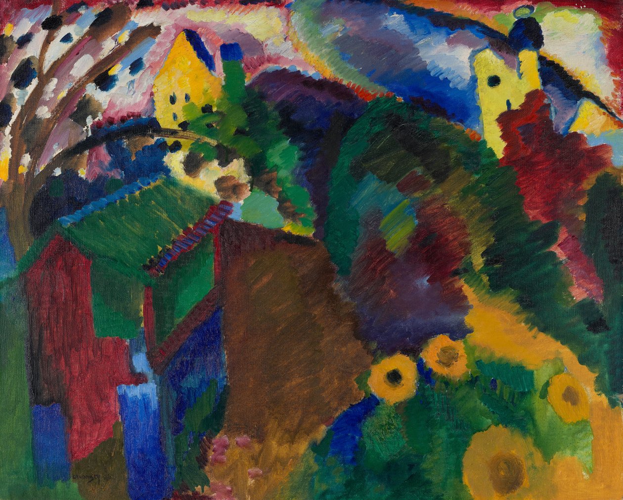 Murnau - Ogród autorstwa Wassily Kandinsky