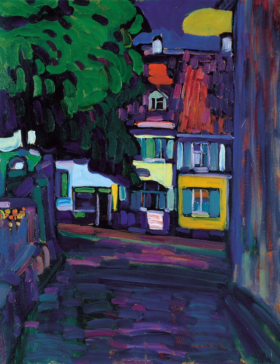 Murnau, Domy w dzielnicy Obermarkt autorstwa Wassily Kandinsky