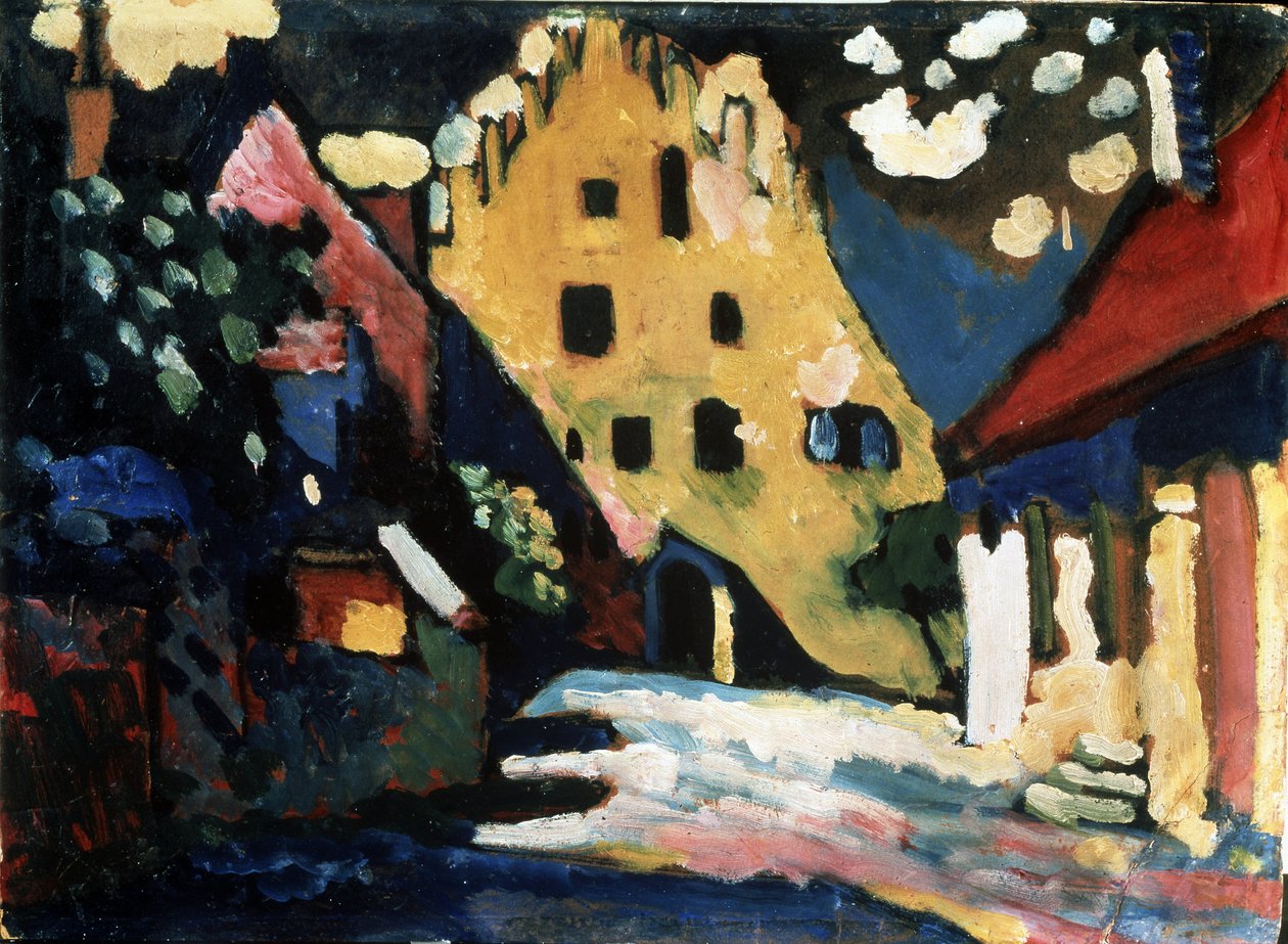 „Murnau. Dwór zamkowy"" Obraz Wasilija Kandinsky