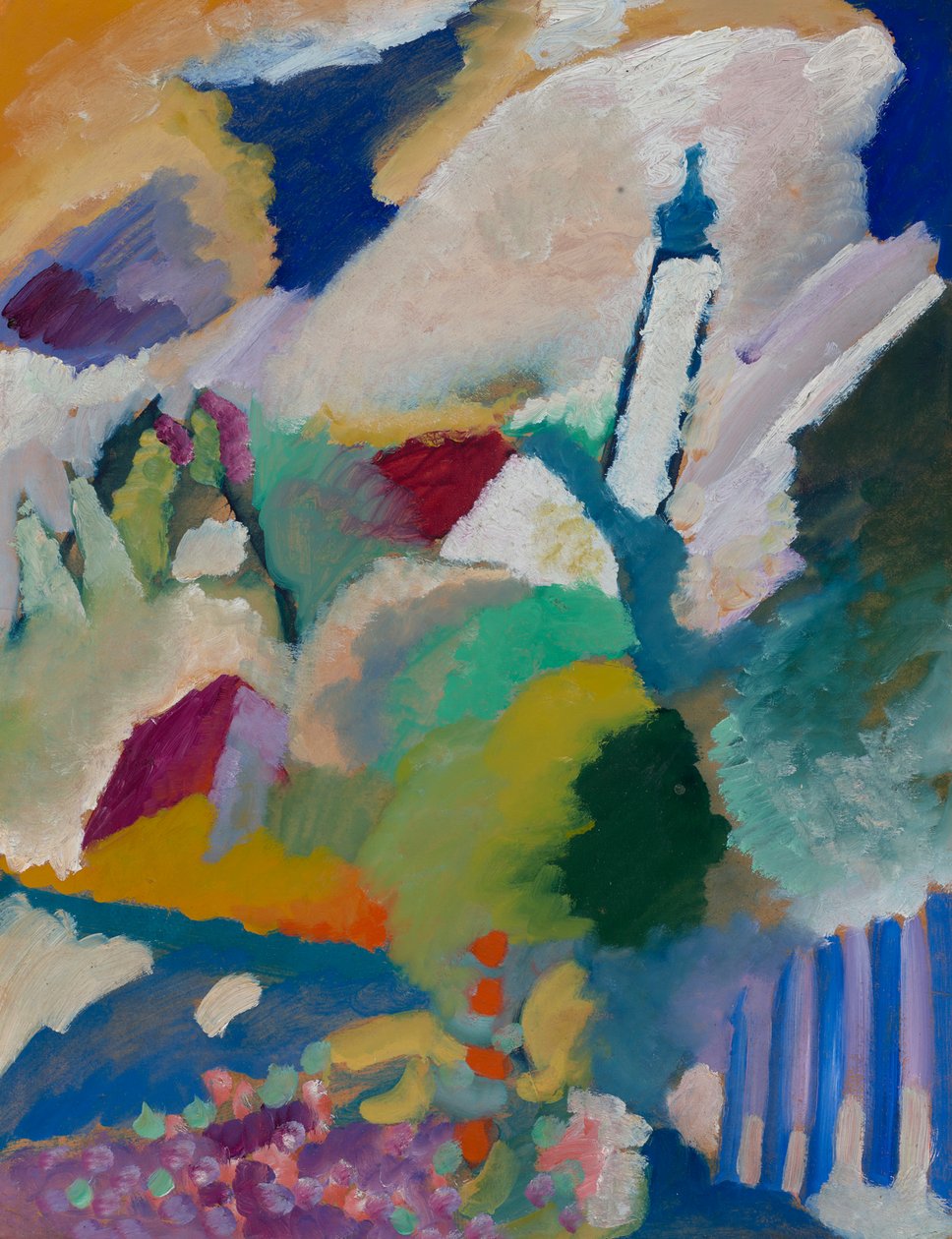 Murnau z kościołem I autorstwa Wassily Kandinsky