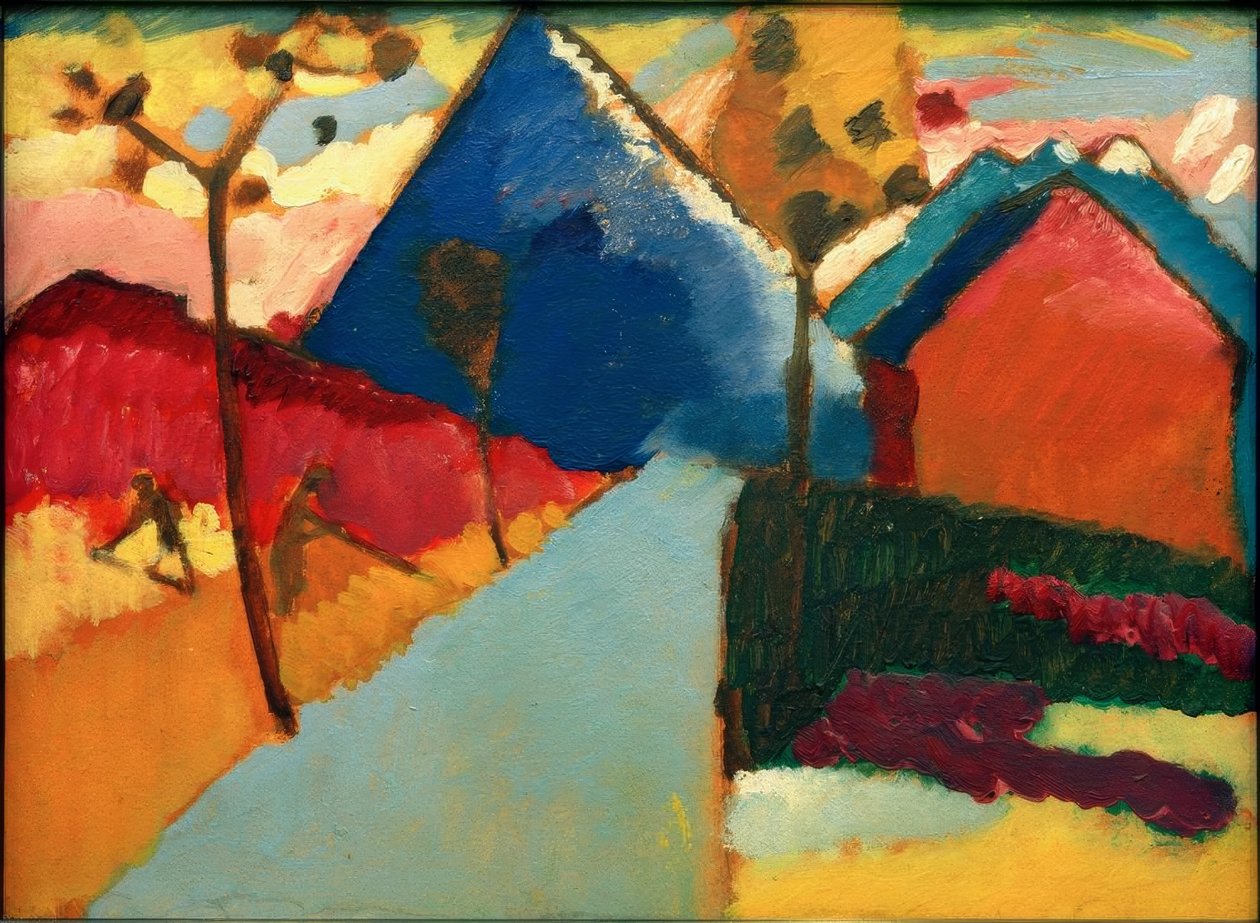 Studium przyrody z Murnau I autorstwa Wassily Kandinsky