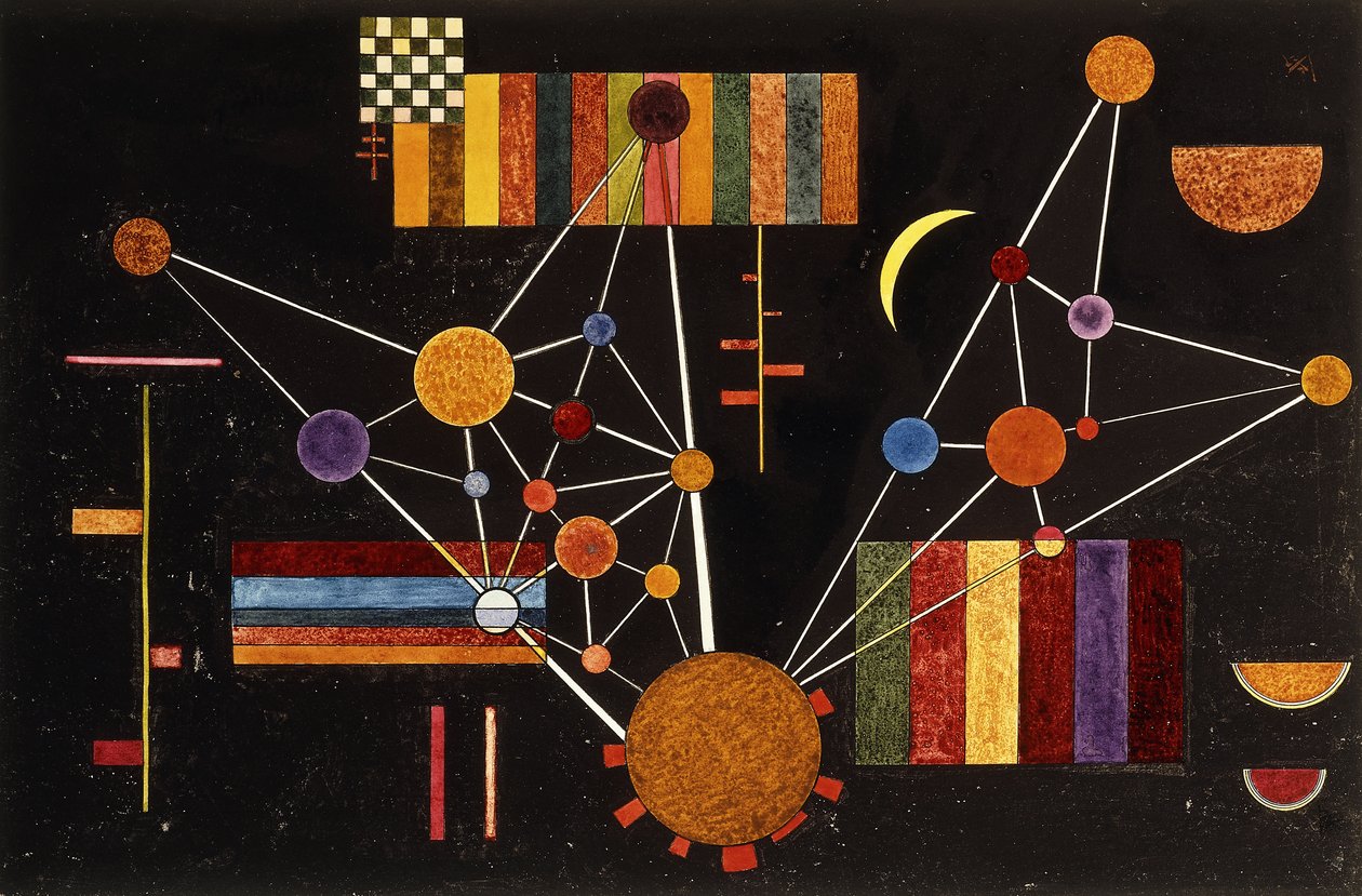 Sieć widziana z góry, nr 231; Warkocz z góry, nr. 231 autorstwa Wassily Kandinsky