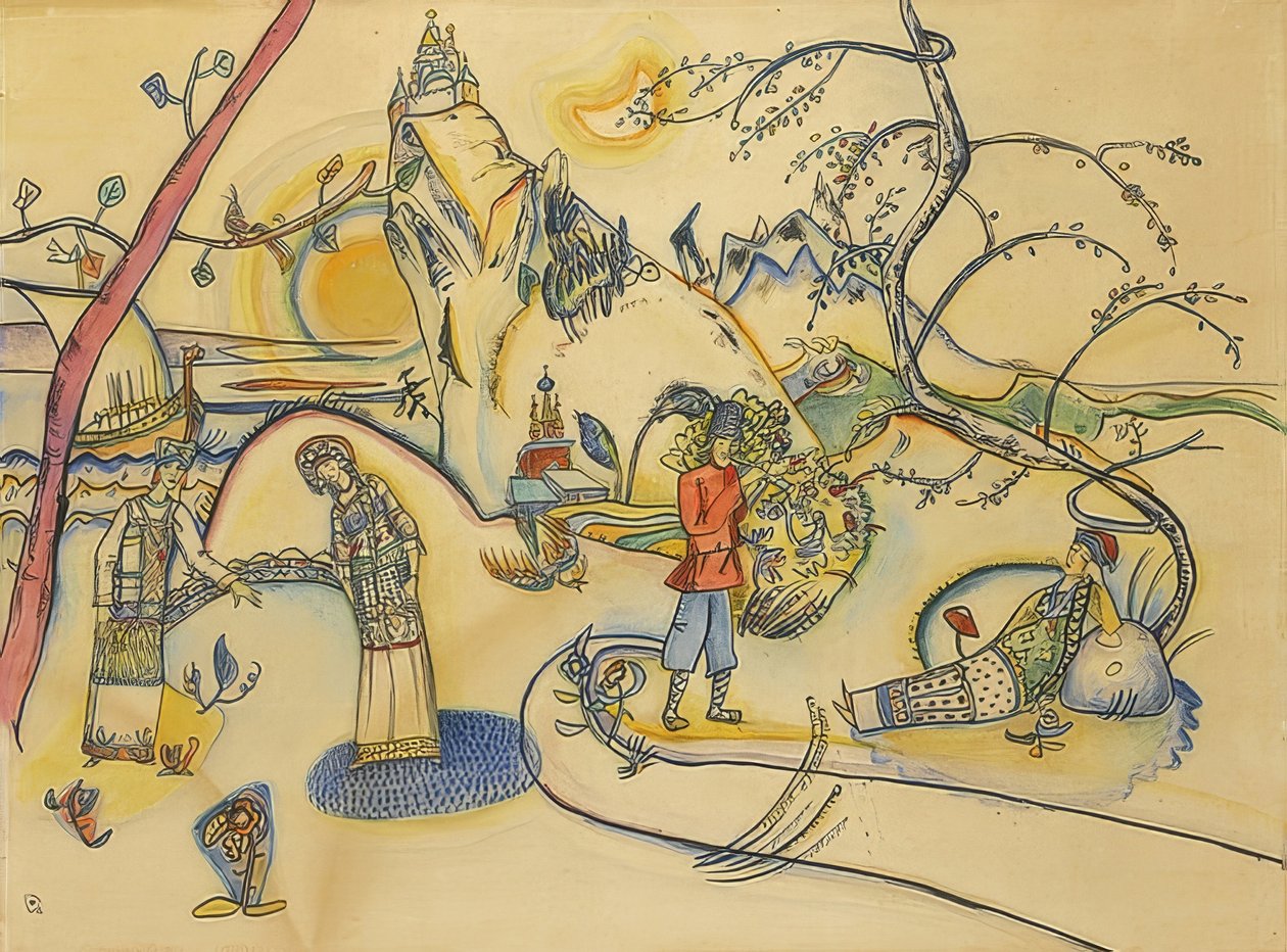 Bez tytułu. 1915 autorstwa Wassily Kandinsky