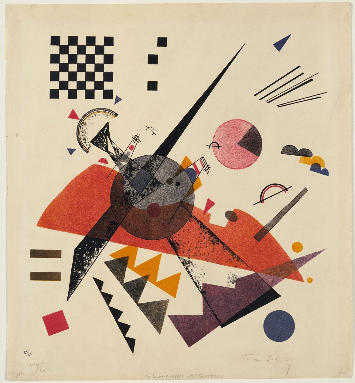 Litografia „Pomarańczowa” Wasilija Kandinsky