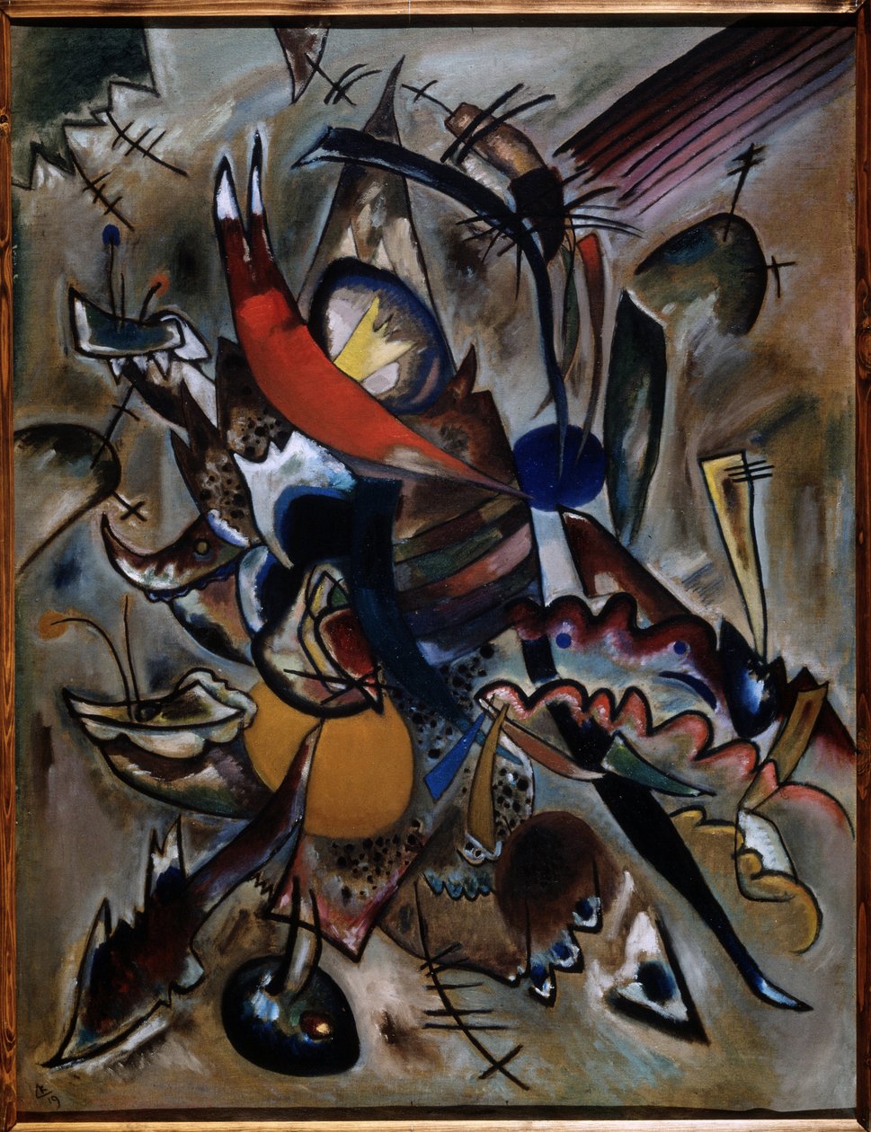 „Malarstwo punktami (kompozycja nr 223)”” Peinture de Vassily Kandinsky (ou Wassily Kandinski ou Kandinskij autorstwa Wassily Kandinsky