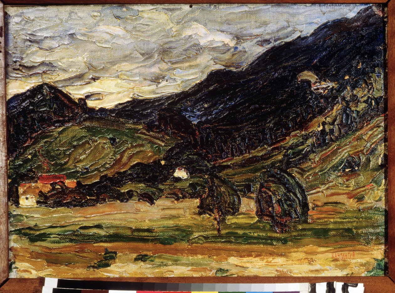 "Pejzaż" Obraz Vassily Kandinsky (lub Wassily Kandinsky lub Kandinskyj autorstwa Wassily Kandinsky