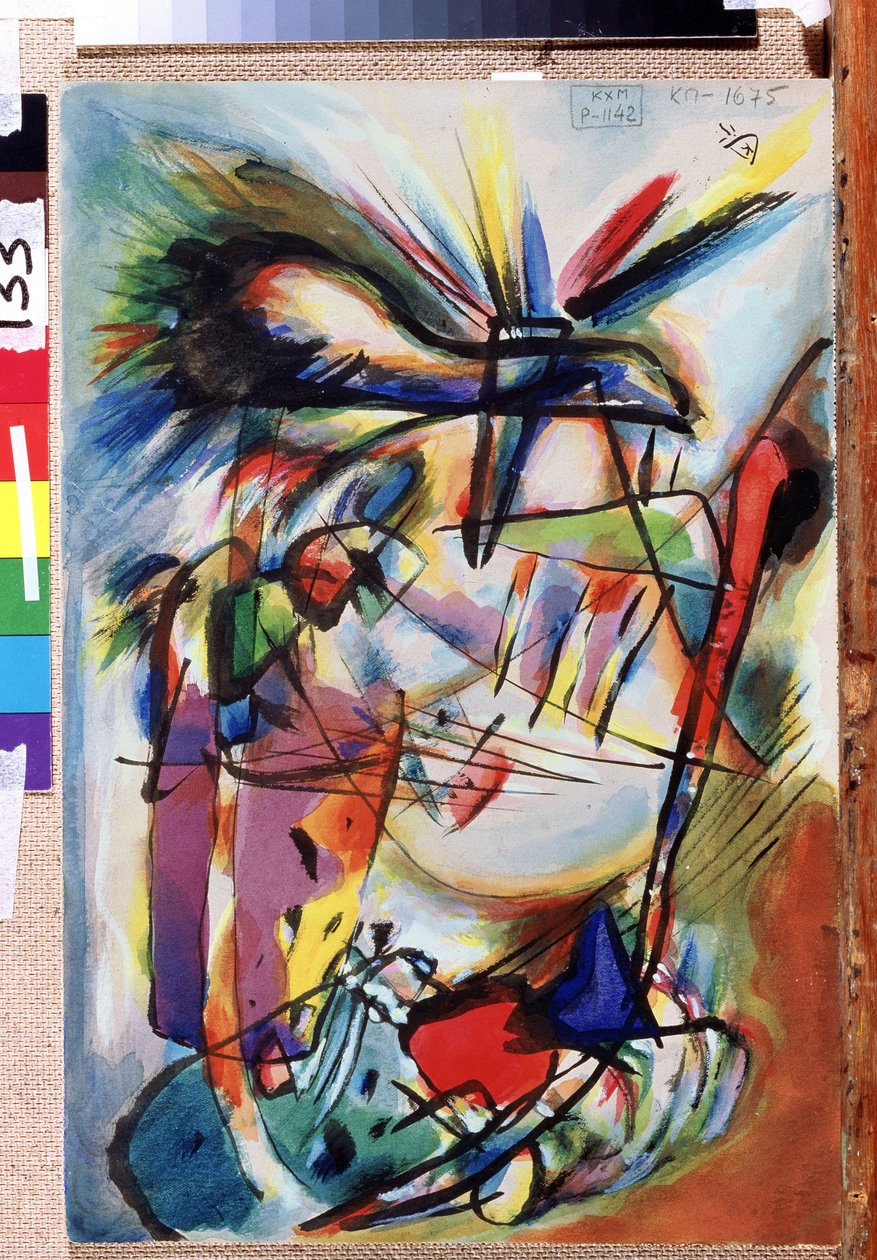 Malarz winorośli (malarstwo Pointles). Ouverre de Wassily Kandinsky (Au Wassily Kandinsky au Kandinskyz autorstwa Wassily Kandinsky