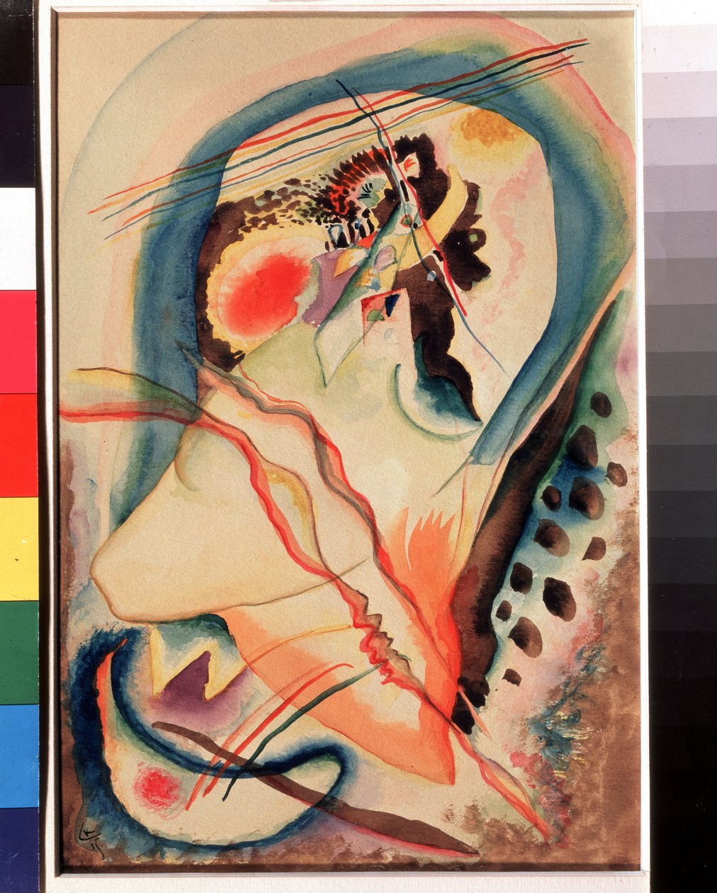 Malarz winorośli (malarstwo Pointles). Ouverre de Wassily Kandinsky (Au Wassily Kandinsky au Kandinskyz autorstwa Wassily Kandinsky