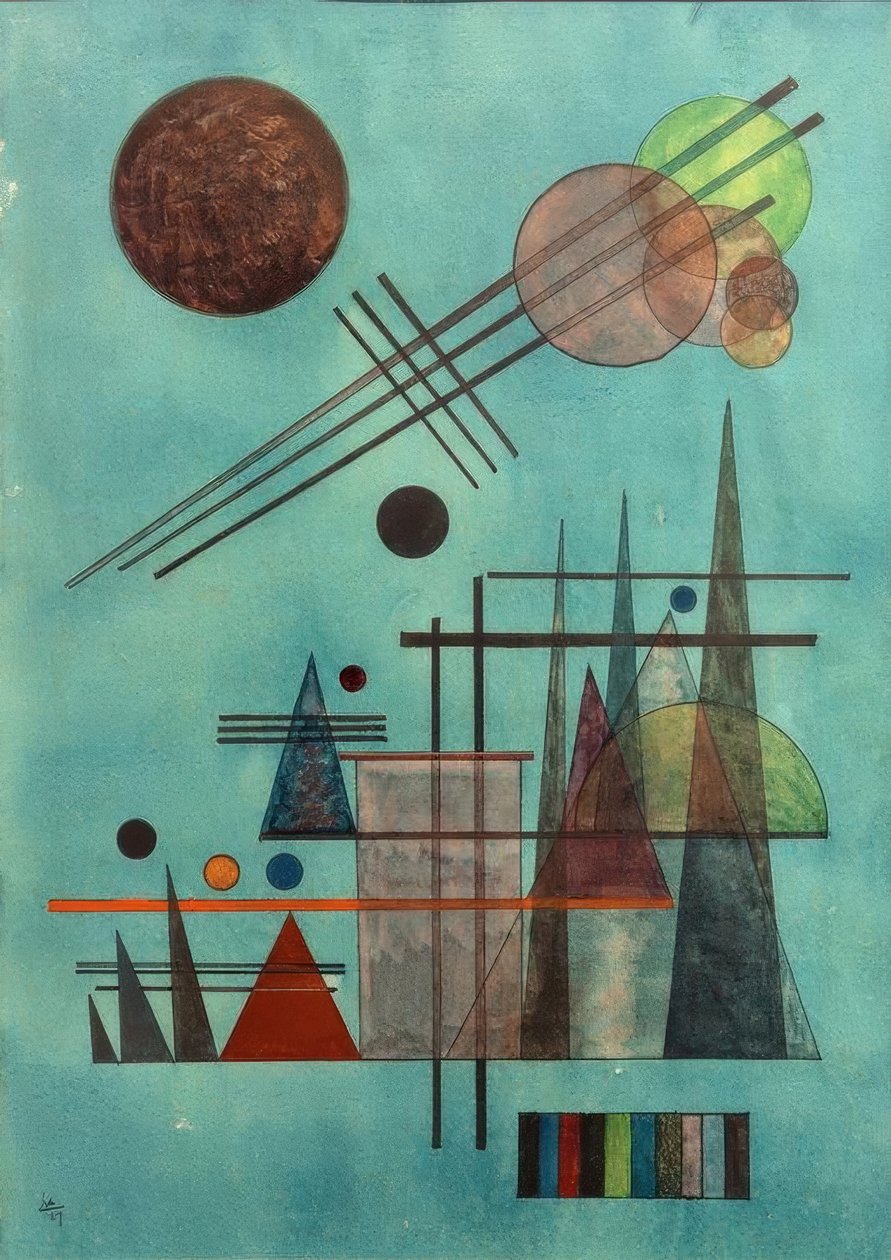 W poprzek i w górę autorstwa Wassily Kandinsky