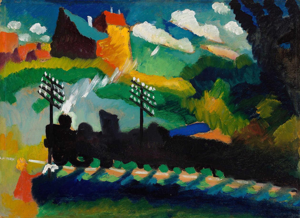 Kolej pod Murnau , 1909. autorstwa Wassily Kandinsky