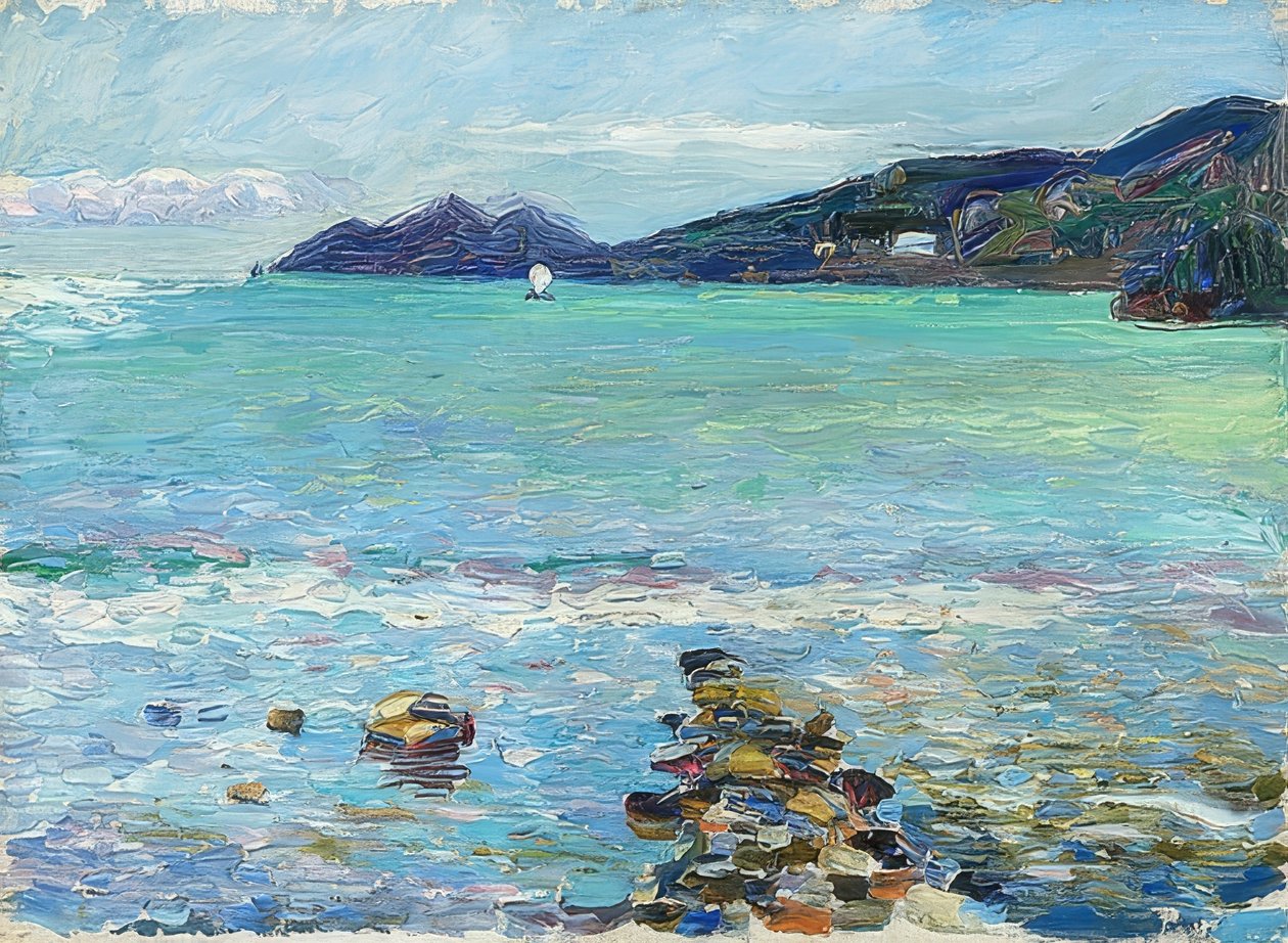 Rapallo, widok na Portofino. Około 1906 autorstwa Wassily Kandinsky