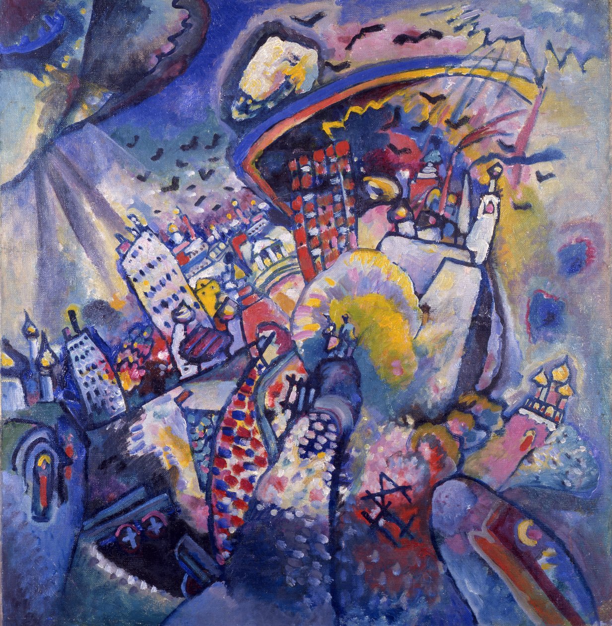 Plac Czerwony, 1916 autorstwa Wassily Kandinsky