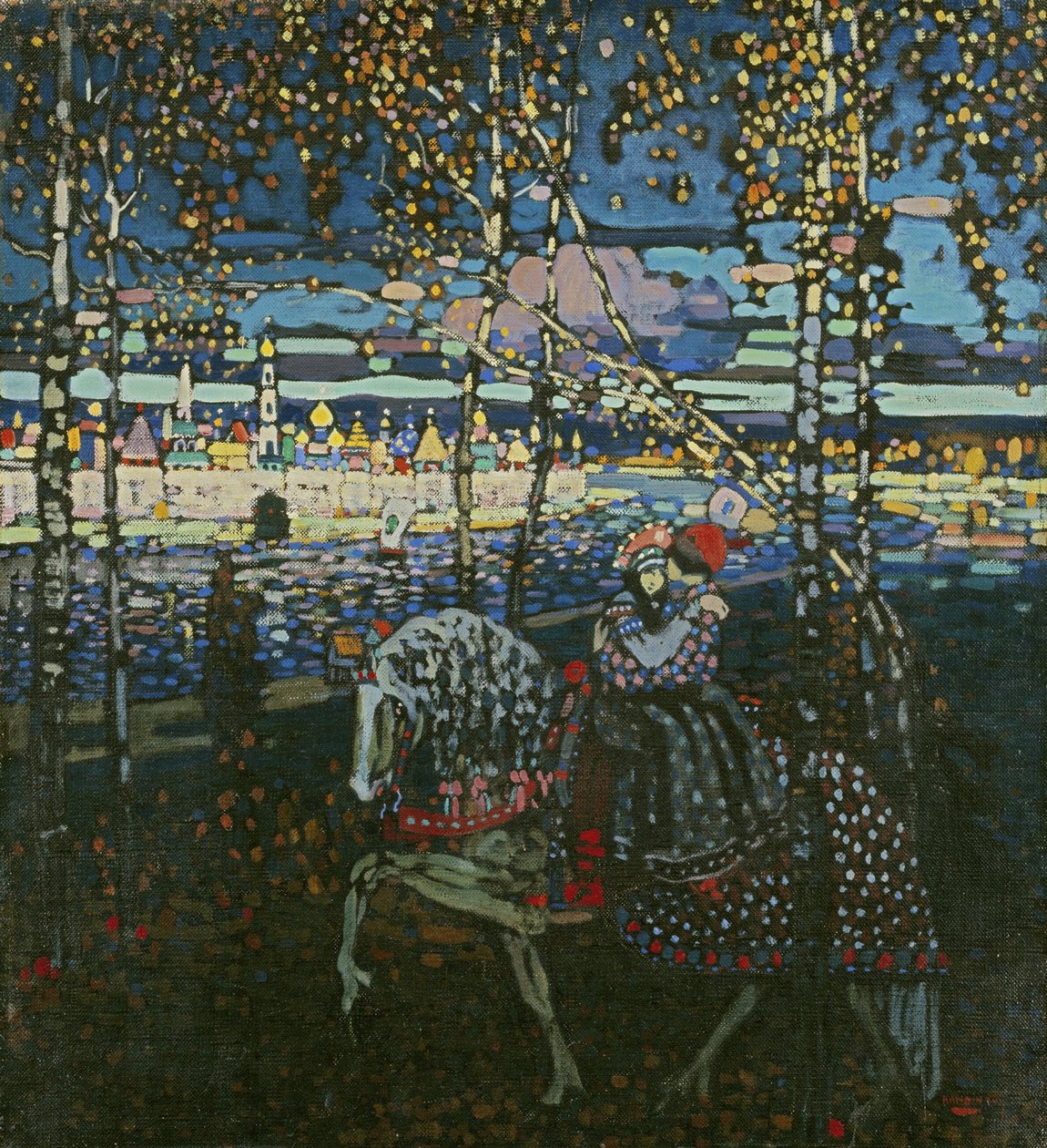 Para konna autorstwa Wassily Kandinsky