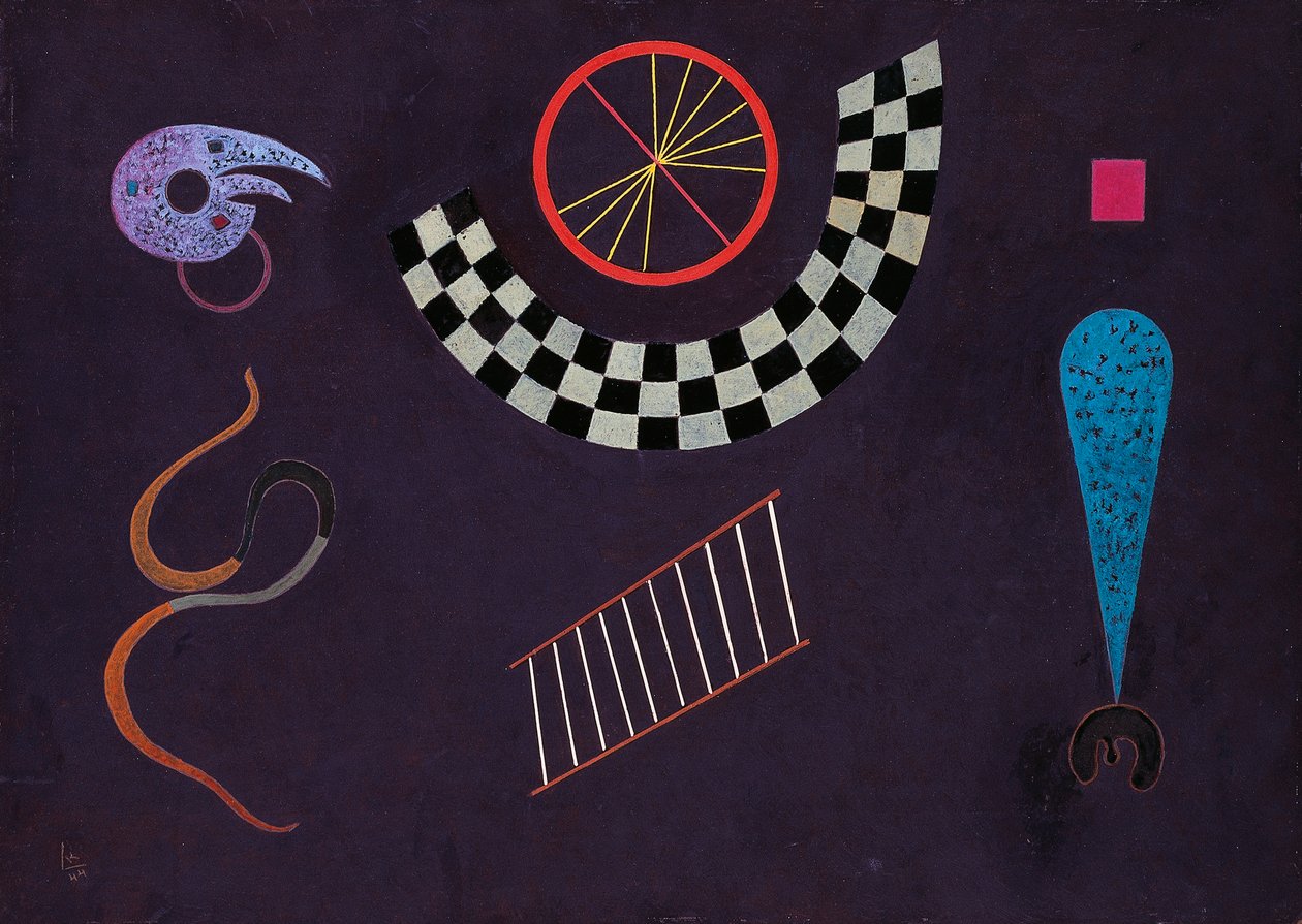Wstążka z kwadratami, Wassily Kandinsky (1866-1944) autorstwa Wassily Kandinsky