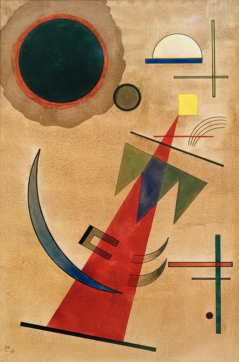 Czerwony spiczasty autorstwa Wassily Kandinsky