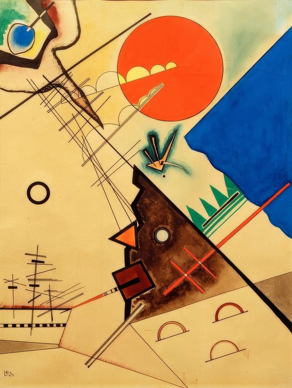 czerwone koło autorstwa Wassily Kandinsky