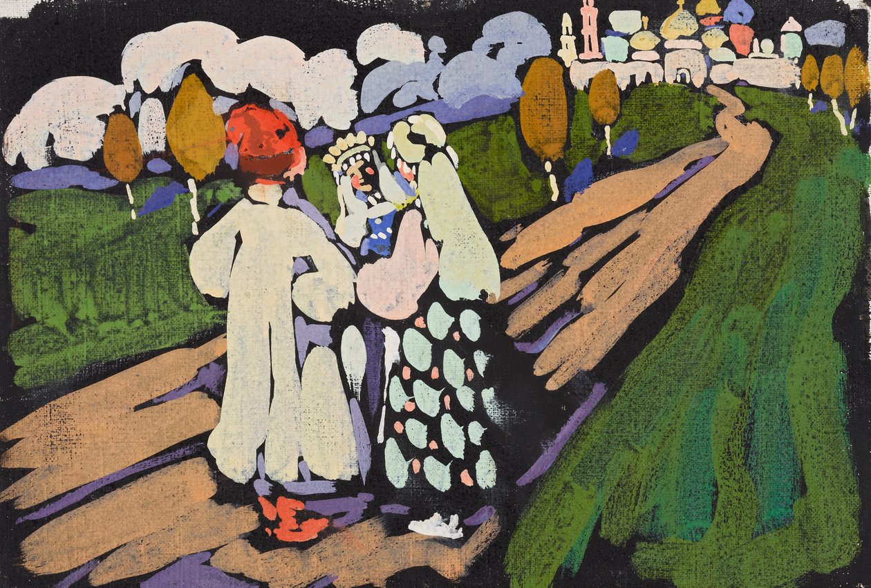 Rosyjska scena autorstwa Wassily Kandinsky