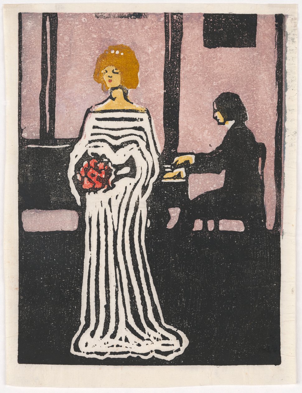 Śpiewaczka (Drugi stan) autorstwa Wassily Kandinsky