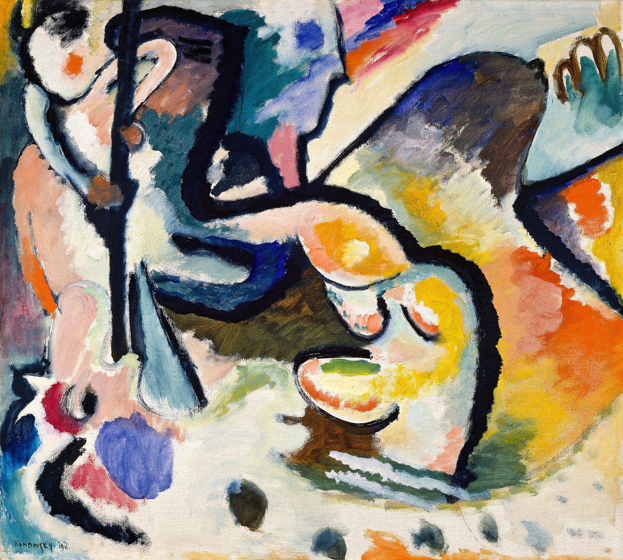 Święty Jerzy III, 1911. autorstwa Wassily Kandinsky