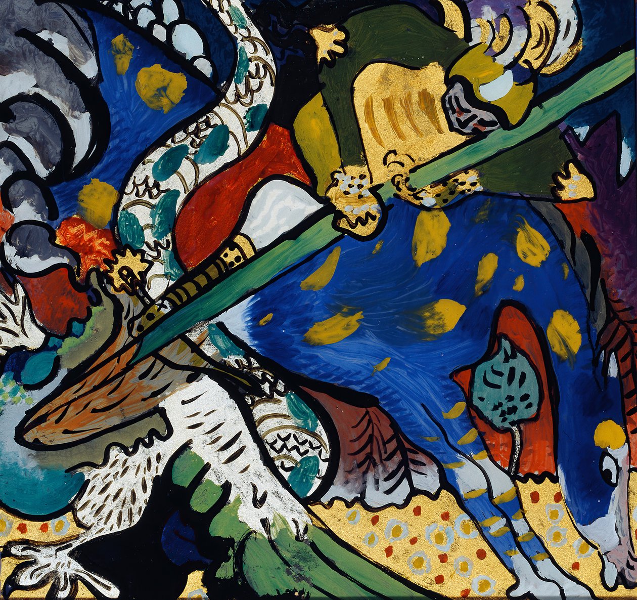 Święty Jerzy I, 1911. autorstwa Wassily Kandinsky