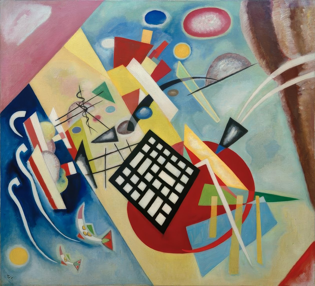Czarna siatka autorstwa Wassily Kandinsky