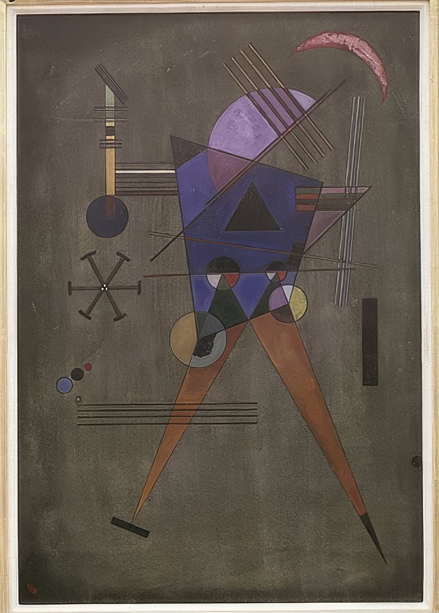Czarny trójkąt. 1925 autorstwa Wassily Kandinsky