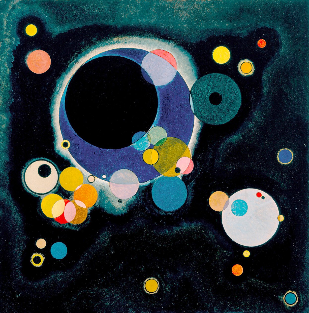 Szkic dla kilku kręgów autorstwa Wassily Kandinsky