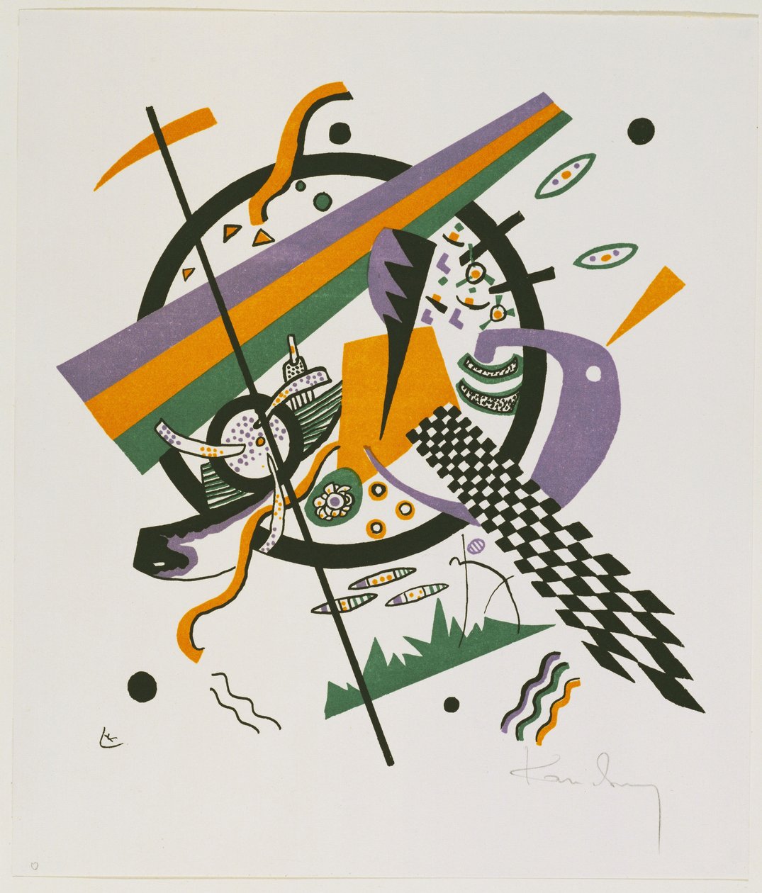 Małe światy IV, 1922 autorstwa Wassily Kandinsky